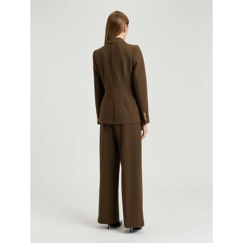 Veronika Maine Twill Suiting Double Breasted Blazer image number 1